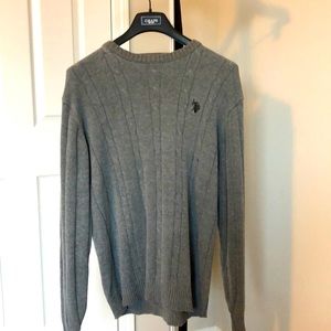 Grey polo sweater